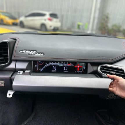 458 passenger side performance display with built in carplay/android auto