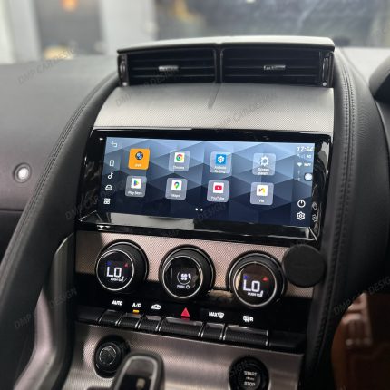 Jaguar F-TYPE Android navigation screen with apps