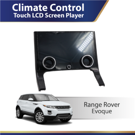 Range Rover Evoque touchscreen climate control panel with LCD upgrade