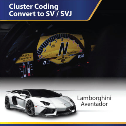 Lamborghini Aventador SVJ instrument cluster coding upgrade remote service