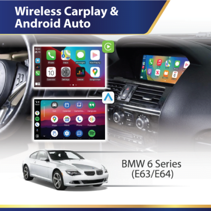 BMW 6 Series E63 Android auto and apple carplay