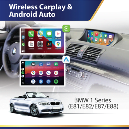 BMW 1 series E81 E82 E87 E88 Android auto and apple carplay