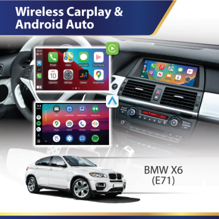 BMW X6 E71 Android auto and apple carplay