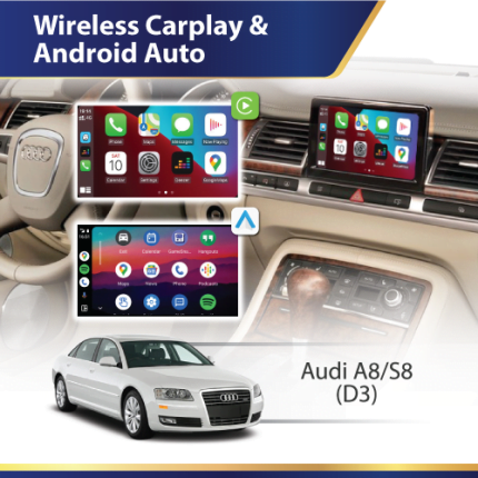 DMP Wireless Carplay & Android Auto (D3) Audi A8 S8