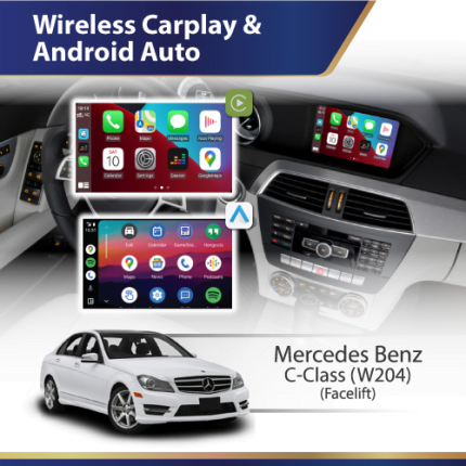W204 C-Class Android auto and apple carplay