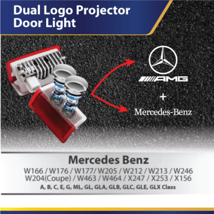 Dual Mode Laser Projector Door Logo Light (Mercedes Benz) A B C E G ML GL GLA GLB GLC GLE GLS GLX