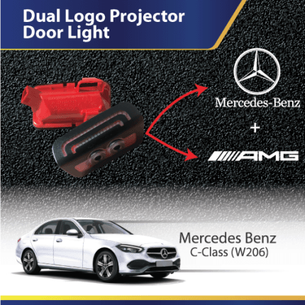 Dynamic Dual Mode Laser Projector Door Logo Light (Mercedes Benz) W206