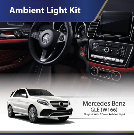 Ambient Light Kit (W166) Mercedes GLE-Class (Original With 3 Color Ambient Light)