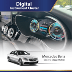 Mercedes-Benz W205 / GLC Digital Instrument Cluster with Built-in CarPlay – OEM Style LCD Display