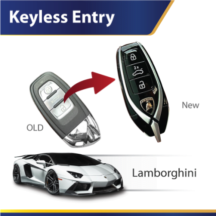 Lamborghini keyless entry and remote start system upgrade by DMP