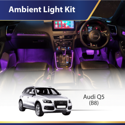 64-color ambient light kit for Audi Q5 B8 interior upgrade