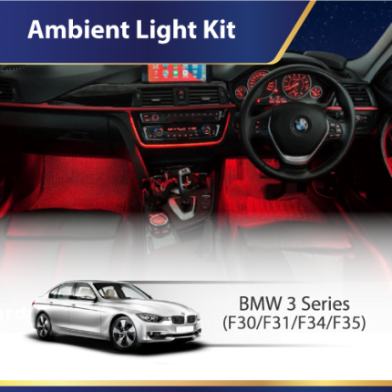 BMW 3 Series F30 ambient light kit RGB interior LED upgrade