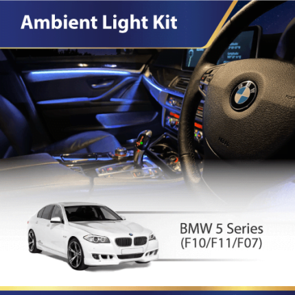 BMW 5 Series F10 ambient light kit RGB interior LED upgrade
