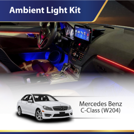 Mercedes W204 ambient light kit RGB interior LED upgrade