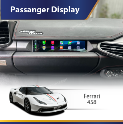 Ferrari 458 passenger display