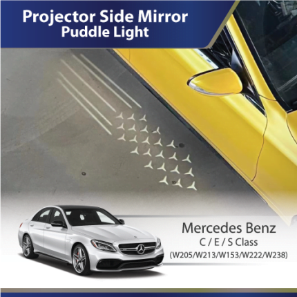 Logo Projector Side Mirror - Puddle Light (Mercedes Benz) (C-Class GLC)
