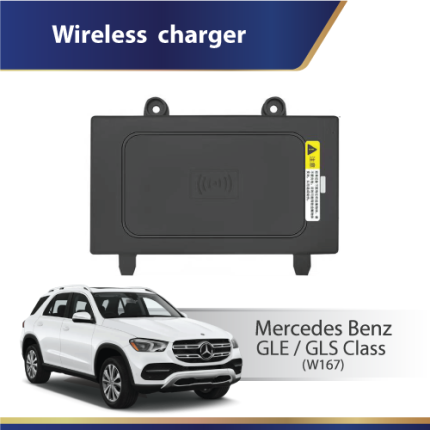 Mercedes GLE GLS W167 OEM-fit wireless charger module with Qi fast charging